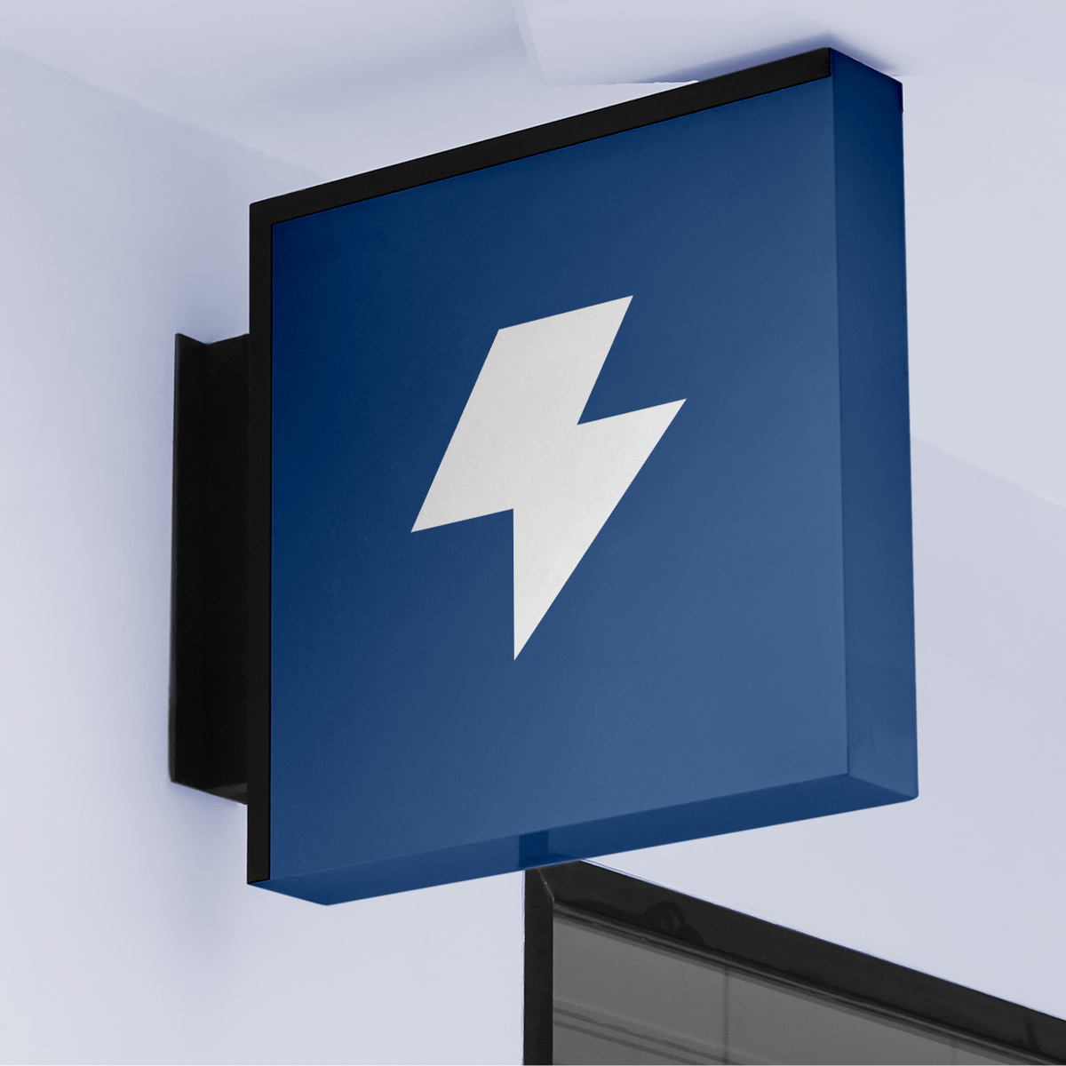 Blitz wall-mounted sign